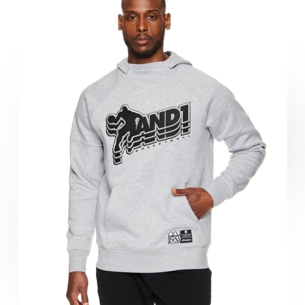 And1 Men's Baseline Hoodie Polyester Core Fleece NWT